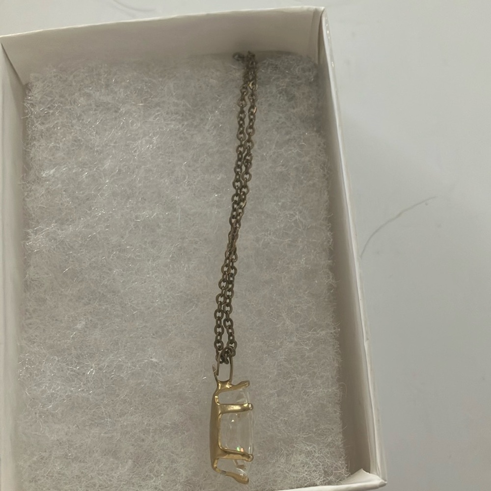 Marquis pendant on chain